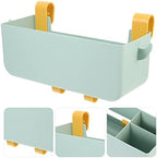 Light Green Bedside Hanging Storage Basket with Multi-pockets - Image 3