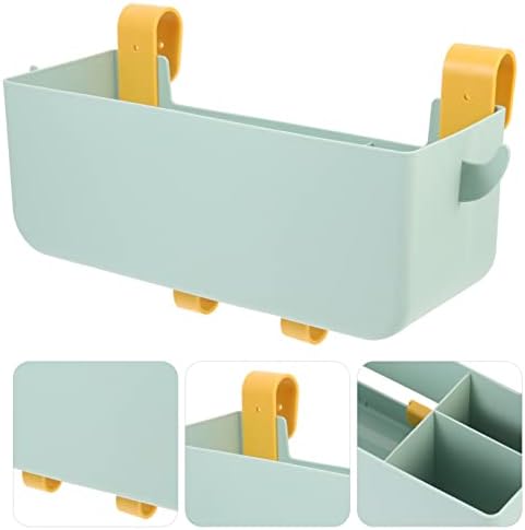 Light Green Bedside Hanging Storage Basket with Multi-pockets - Image 3