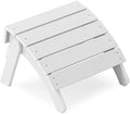 YEFU Folding Adirondack Ottoman Outdoor, White by YEFU