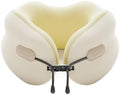 QUQUQ Travel Neck Pillow for Sleeping U-Shaped Pillow Can Be Stored As A Slow-Rebound Airplane Travel Comfortable(White) by Unknown