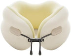 QUQUQ Travel Neck Pillow for Sleeping U-Shaped Pillow Can Be Stored As A Slow-Rebound Airplane Travel Comfortable(White) by Unknown