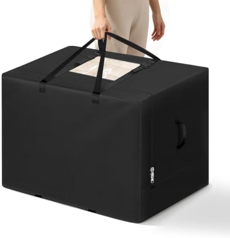 Cuddly Nest Folding Mattress Storage Bag Fits 6" Twin & Twin XL, Black by CuddlyNest
