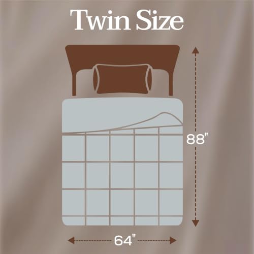 Utopia Bedding Twin Comforter, Duvet Insert, Light Grey, 64 x 88 Inches - Image 2