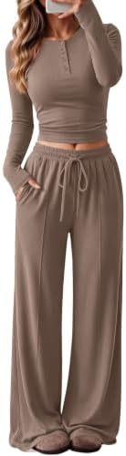 Ekouaer Two Piece Sets for Women Fall Lounge Sets Casual Matching Outfits by EKOUAER