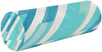 Bolster Pillow Cotton Neck Roll Pillow for Sleeping Outdoor Round Pillows Cylinder Pillow Decorative Cervical Pillow Covers with Zipper Cyan Stripe by Caihoyu