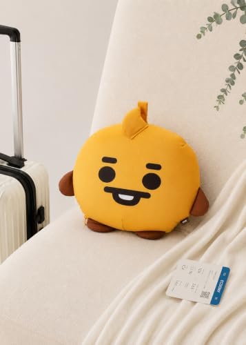 LINE FRIENDS Official BT21 Baby Tatton Reversible Neck Pillow - SHOOKY, 2-Side Travel Neck Pillow Cushion for Airplane, Road Trip Essentials, Kpop Merch, Gift for Girls and Kpop Fans, 1 Count - Image 2