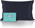 Gabire Mulberry Silk Pillowcase for Hair and Skin Cool Pillow Cases Both Sides Real Silk Pillowcases Organic Silk Pillowcase with Hidden Zipper, Navy Blue, King (20"×36") by MulberrySilkPillowcases