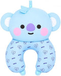 LINE FRIENDS Official BT21 Baby Tatton Reversible Neck Pillow - KOYA, 2-Side Travel Neck Pillow Cushion for Airplane, Road Trip Essentials, Kpop Merch, Gift for Girls and Kpop Fans, 1 Count by LINEFriends