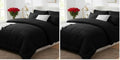 CozyLux King Size Comforter Set Black, 7 Pieces Bed in a Bag, Black Comforter King Size, All Season Bedding Sets with Stitch Quilted Comforter, Flat Sheet, Fitted Sheet, Pillowcases (Pack of 2) by CozyLux