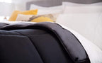 Linenspa All-Season Down Alternative Comforter, Black/Graphite, Twin - Image 3
