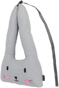Garosa Car Travel Pillow, Soft Washable Neck Head Support Cushion for Long Distance Travel Kids Adults Cotton Gray 1 Pack by Garosa