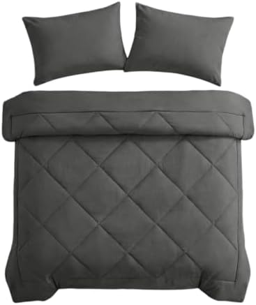 2 in 1 All Season Microfiber Duvet, Lightweight Breathable Bed Comforter, B - Image 5
