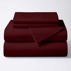 ARlinen RV Bunk Sheet Set, 34x75, 4 Piece Egyptian Cotton, Burgundy by ARlinen