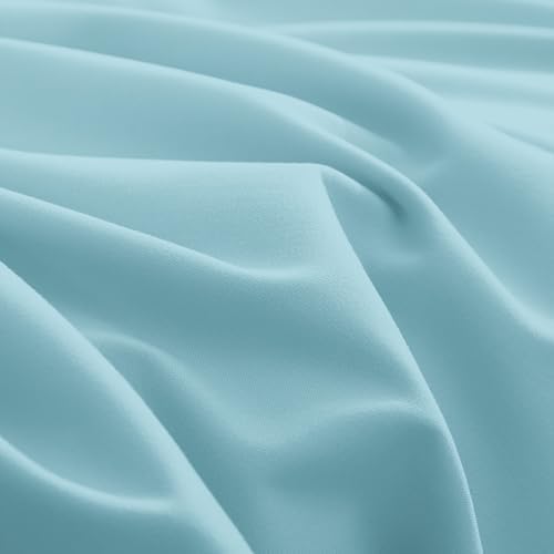 Mocassi Full Size 4-Piece Bed Sheet Set - 1800 Premium Hotel Quality Microfiber 18-24 Inches Extra Deep Pocket Fitted Sheet- Luxury Soft, Breathable, Wrinkle, and Fade Resistant, Aqua Blue - Image 7