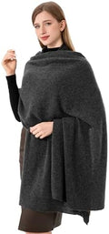 Cashmere Wrap Soft Knitted Scarf Stole for Women Airplane Travel Blanket Shawl 87x28 IN Extra Large Pashmina by Unknown