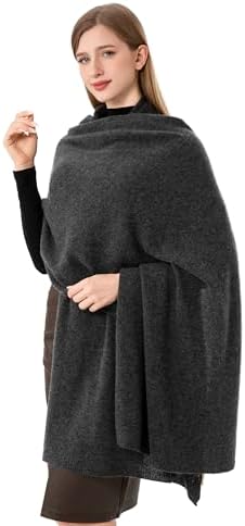 Cashmere Wrap Soft Knitted Scarf Stole for Women Airplane Travel Blanket Shawl 87x28 IN Extra Large Pashmina by Unknown