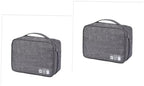 jojofuny 2pcs Multifunctional Storage Bag Canvas Earphone Travel Charging Pack by jojofuny