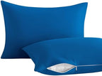 NTBAY Toddler Pillows with Pillowcases Set, 4 Piece 13 x 18, Royal Blue by NTBAY
