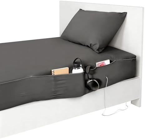 NEST and NOOKS Twin XL Cotton Fitted Sheet with Side Pockets + Pillowcase by NestandNooksBedding