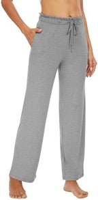 WiWi Pajama Pants for Women Viscose from Bamboo Super Soft Wide Leg Cooling Sweatpants Drawstring Bottoms Sleep Pj Pant S-XXL - Image 3