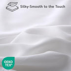 Cooling Pillow Covers for Curved Pillows – 2-Pack 28x20 Pearl White Moon-Shaped Zippered Pillowcases, 100% Rayon Derived from Bamboo, Ultra-Soft, Silky, Breathable, & Wrinkle‑Resistant - Image 7
