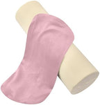 Yuiboo Bed Bolster Pillow Pink Neck Roll Pillows for Bed 5.5" x 17" Under Knee Round Pillow Cylinder Pillow Decorative Lumbar Support Pillow for Couch - Image 2