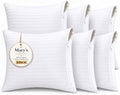 King Pillow Protectors 100% Cotton Sateen Size 20" x 36", Bulk 6 Pack by MarrysCollection