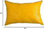 2pcs PU Waterproof Pillowcases With Zipper Pillow Protectors, Dust Proof, Grease Proof, Dog Proof, Extends Pillow Life, Utility Patent Leather Pillow covers, Beddings (King(20"*36"), Yellow) - Image 7