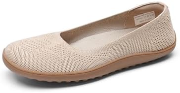 DREAM PAIRS Womens Ballet Wide Toe Arch Support Knit Flats - Image 4
