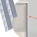 197 inch Light Blocking Strips Interior Doors, Peel & Stick Gray PVC Window Edge Blackout Strips, Light Gap Blockers for Bedroom/Nursery by Unknown