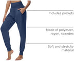 Ficerd 3 Pack Women's Joggers Loose Yoga Pants with Pockets - Image 4