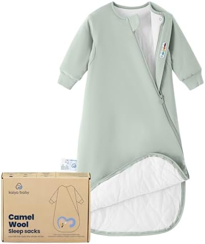 KaiyaBaby Organic Cotton Baby Sleep Sack, Long Sleeve 3.5 TOG, 0-6M by KaiyaBaby
