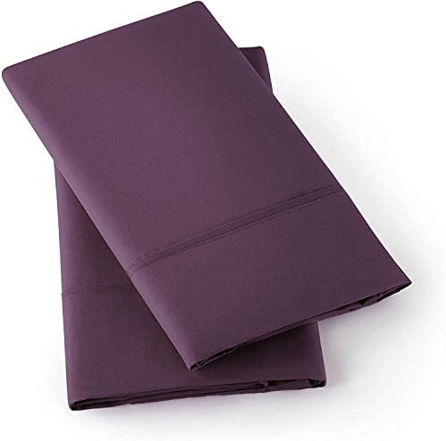 TREND BEDDING MART Oversize Pillow Case Extra Large Fits Even The Fluffiest Pillows The Pancake Pillow Extra Tall Pillowcase Luxury 100% Egyptian Cotton 600 Thread Count (Queen, Plum) - Image 2