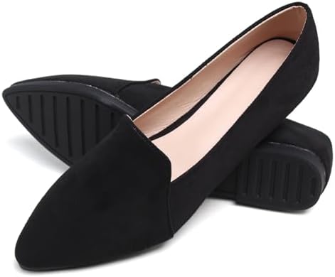 SAILING LU Women's Pointy Toe Ballets Flats PU Leather - Image 4