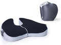 Foldable Travel Seat Cushion, Portable Memory Foam Cushion with Built-in Handles, Foldable Chair Cushions Airplane Seat Cushion for Long Sitting, Suit Office, Gaming, Travel or Driving by Unknown
