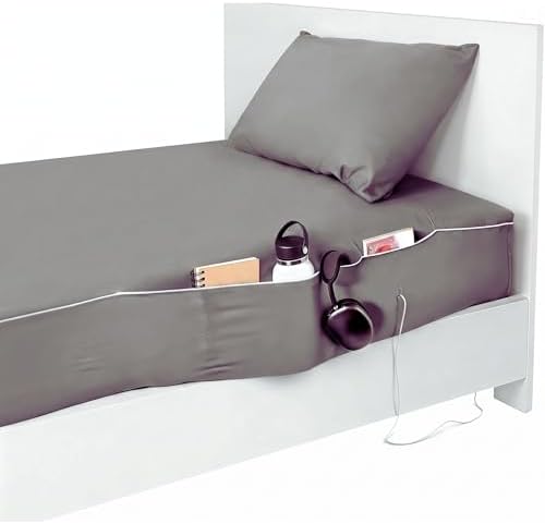 NEST and NOOKS Twin XL Cotton Fitted Sheet with Side Pockets + Pillowcase by NestandNooksBedding