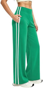 Alaroo Women's Pants Wide Leg High Waist with Pockets Loose Stretch Casual by Alaroo