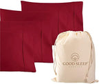 1000 TC King Pillowcases Set of 4 100% Egyptian Cotton Pillow Cases by GoodSleepBedding