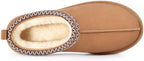 Litfun Women's Genuine Suede Fur Lined Slippers Fuzzy Winter House Shoes - Image 6