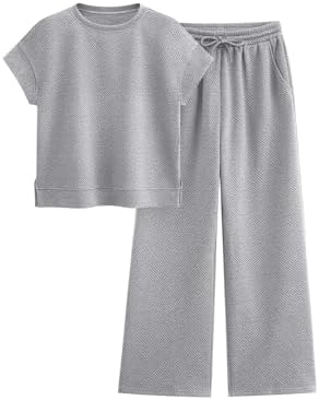 PRETTYGARDEN 2 Piece Sets For Women 2026 Summer Outfits Casual by PRETTYGARDEN