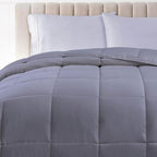 SUPERIOR All Season Down Alternative Comforter, Full/Queen, Silver - Image 6