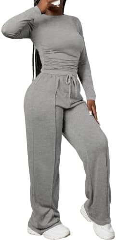 PINSV Women's 2 Piece Outfits Lounge Sets Tracksuits - Image 3