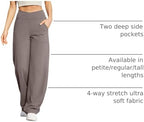 G4Free EverGoing Wide Leg Yoga Pants for Women Crossover Waist with Pockets - Image 4