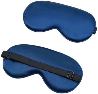 Solid Color Cotton Eye Mask for Sleeping (Tibetan Blue) by Unknown
