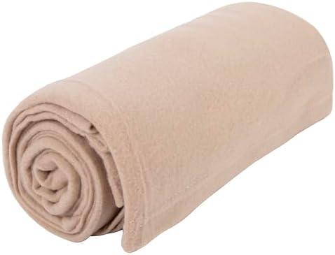 (24 Pack) Bulk Fleece 50x60 Throw Blankets for Wedding Favors, Homeless Women, Men, Homes, Bed, Sofa, Couch, Office, Pet Blankets, Travel | Soft Warm Lightweight Throw Blankets in Bulk (Khaki) - Image 4