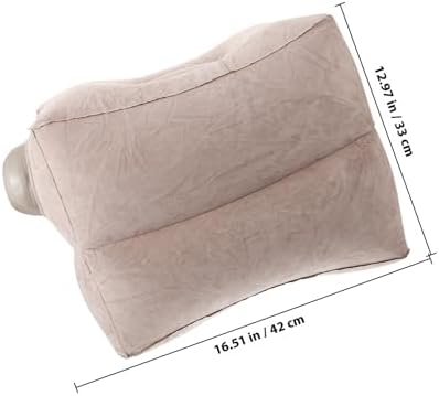 Inflatable Foot Rest Pillow Adjustable Height for Desk Travel - Image 2