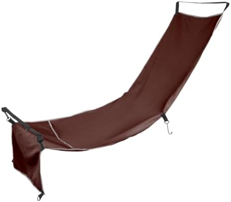 Plane Footrest Hammock Seat Cover Travel Bed Heavy Duty Foot Rest for Flying Trains Bus Flights for Airplane, Office, Under Desk, Car(Dark Brown) by Unknown