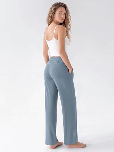 ODODOS Women's Lounge Pants with Pockets Drawstring Lightweight Loose Comfy Casual Pajama Pants-28/30" Inseam - Image 2