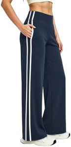 Alaroo Women's Pants Wide Leg High Waist with Pockets Loose Stretch Casual by Alaroo