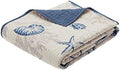 Madison Park Oversized Coastal Premium Soft Blue 60x70 Quilted Throw, 1pc by MADISONPARK